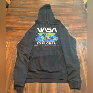 Old Navy Black NASA Hoodie, Men’s Large